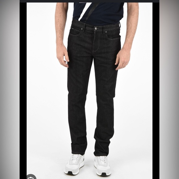 Ermengildo Zenga Jeans In Black Size 38 - Picture 1 of 7